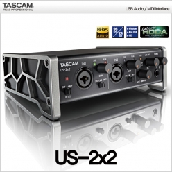 TASCAM US-2x2 USB 오디오 미디 인터페이스 USB2.0