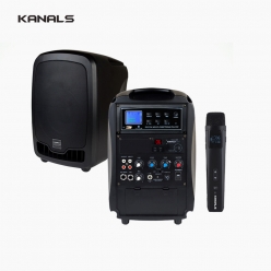 KANALS 카날스 AL-180N 이동식 충전용 휴대용 앰프 스피커 1채널 무선마이크세트