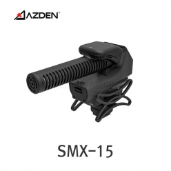 AZDEN SMX-15 아즈덴 DSLR 비디오 카메라용 방송 품질 파워드 샷건 비디오 마이크