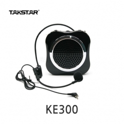 TAKSTAR KE300 기가폰 33W 충전식 포터블 앰프 휴대용 스피커 선생님 강의용 가이드 마이크 USB MP3