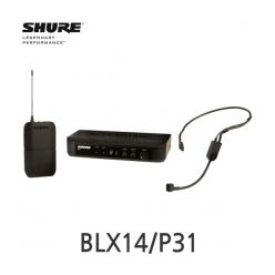 SHURE BLX14/P31 BLX 무선 헤드셋 마이크 시스템 PGA31 헤드셋 마이크 적용