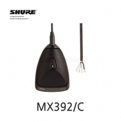SHURE MX392/C 표면장착용 단일지향성 바운더리 마이크 박막스위치 내장 논리입출력 가능