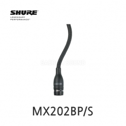 SHURE MX202BP/S 걸이형 초지향성 콘덴서 마이크 화이트 외장형 프리앰프 자바라 행잉 마이크