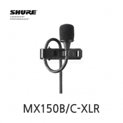SHURE MX150B/C-XLR Microflex 단일지향성 초소형 핀마이크 XLR커넥터