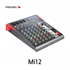 PROEL Mi12 프로엘 12채널 2버스 4x Mic 믹서 이펙터 내장