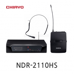 CHIAYO NDR-2110HS 1채널 무선 헤드셋 마이크 리시버 세트 200MHz 강의용