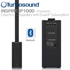 Turbosound iNSPIRE iP1000 터보사운드 파워드 컬럼 라우드 블루투스 올인원 포터블 PA 액티브 스피커
