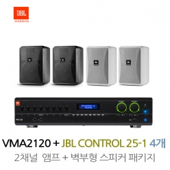 JBL스피커 CONTROL 25-1 4개  VMA2120 JBL앰프