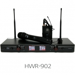 EVI HWR-902 2채널 무선마이크 UHF 900MHz 강의용  교회 설교 공연용 행사용 무선마이크
