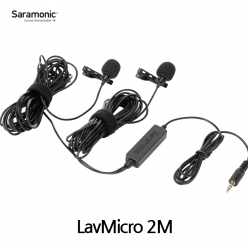 Saramonic 사라모닉 Lavmicro 2M 2인용 소형 클립온 라발리에 마이크