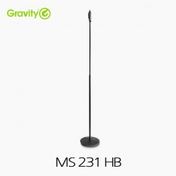 Gravity 그래비티 MS 231HB  원형베이스 일자형 원터치 마이크 스탠드